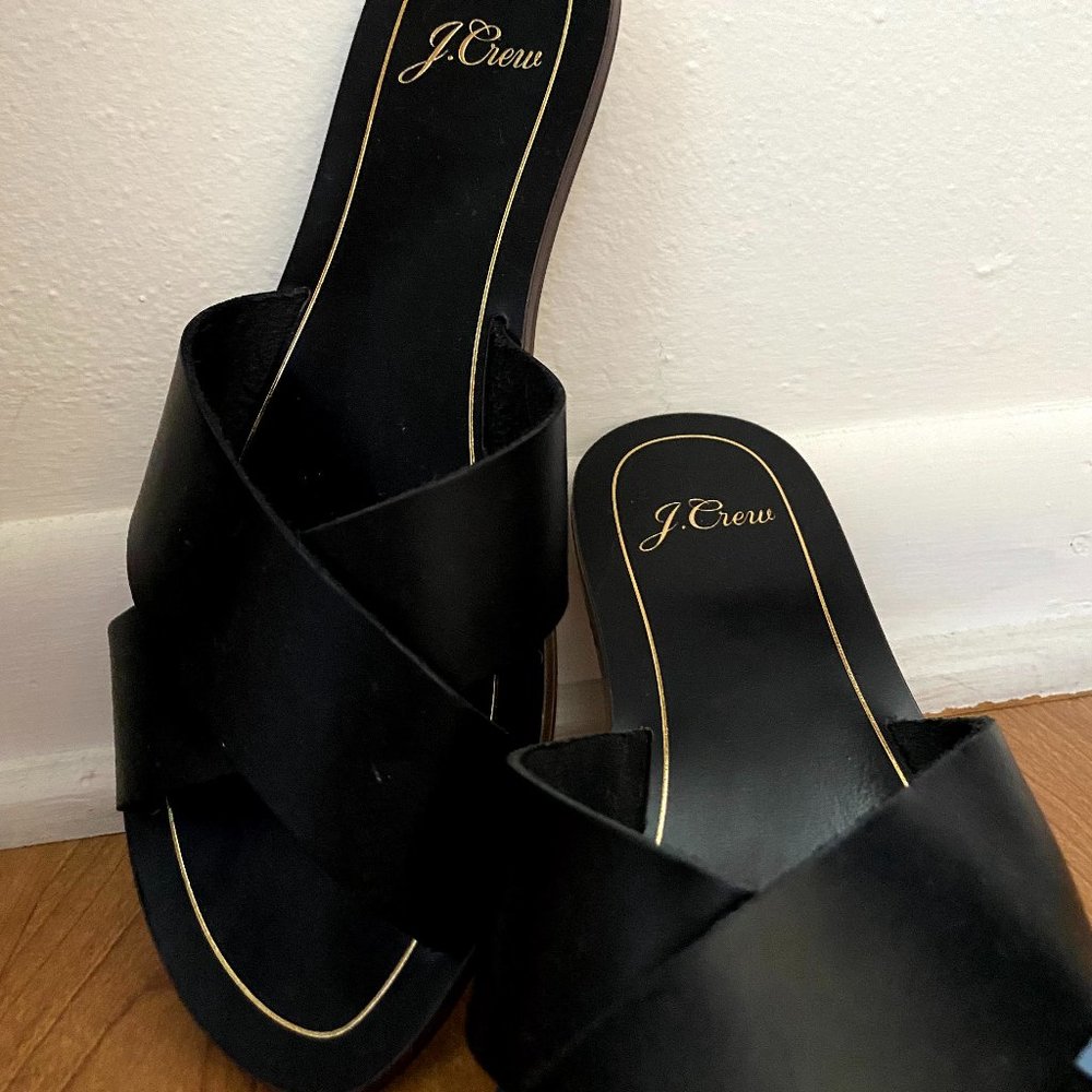 JCrew Black Sandals